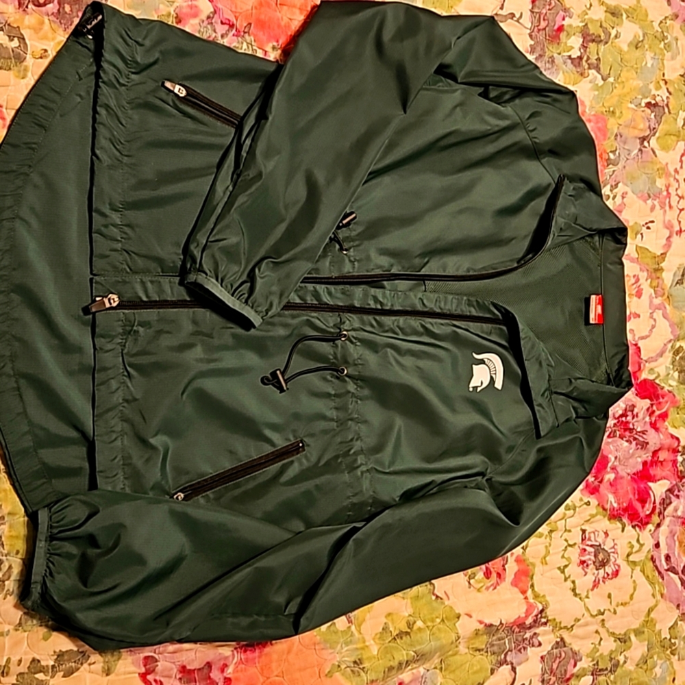 MSU Spartans fitted windbreaker
